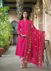 Naisha K 219 Cotton Printed Kurti With Bottom Dupatta Best Wholesale Shop In Surat