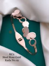 Kc Steel Rose Gold Kada Accessories Catalog