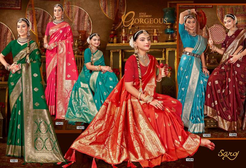 Roopmandir Silk Vol 1 By Saroj Festive Wear Silk Saree Wholesale In India