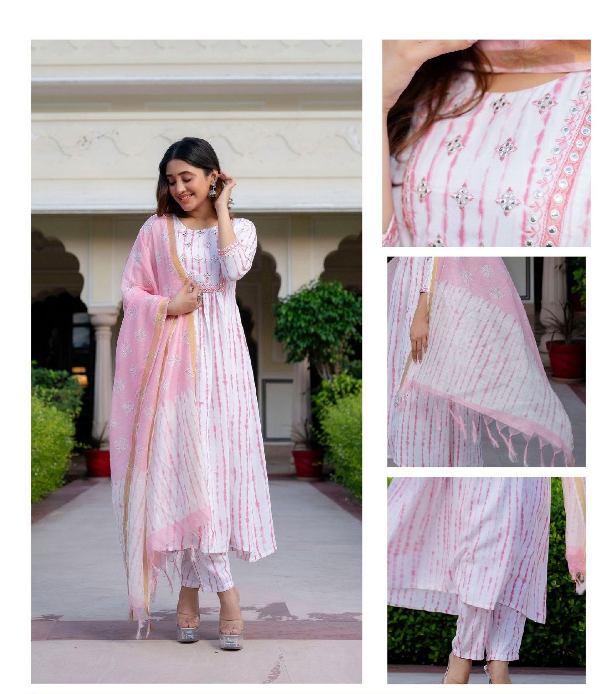 Av Latest Designer Anarkali Kurti With Bottom Dupatta Wholesale Online