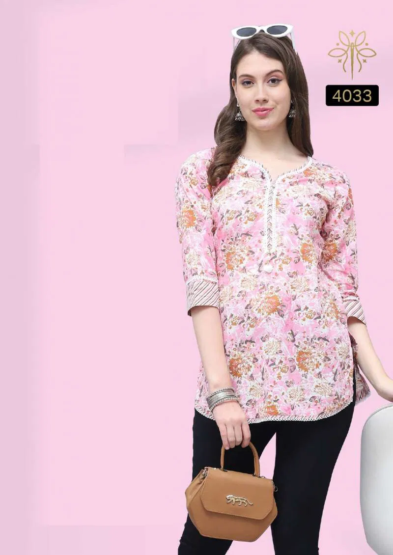Trendy Maayra Cotton Printed Western Tops Wholesalers In Delhi
