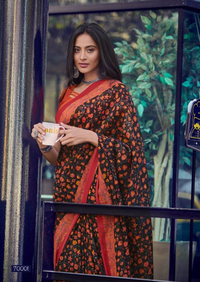 Lt Kala Kruti Latest fancy designer Regular Casual Wear Kashmiri Digital Printed Saree Collection
