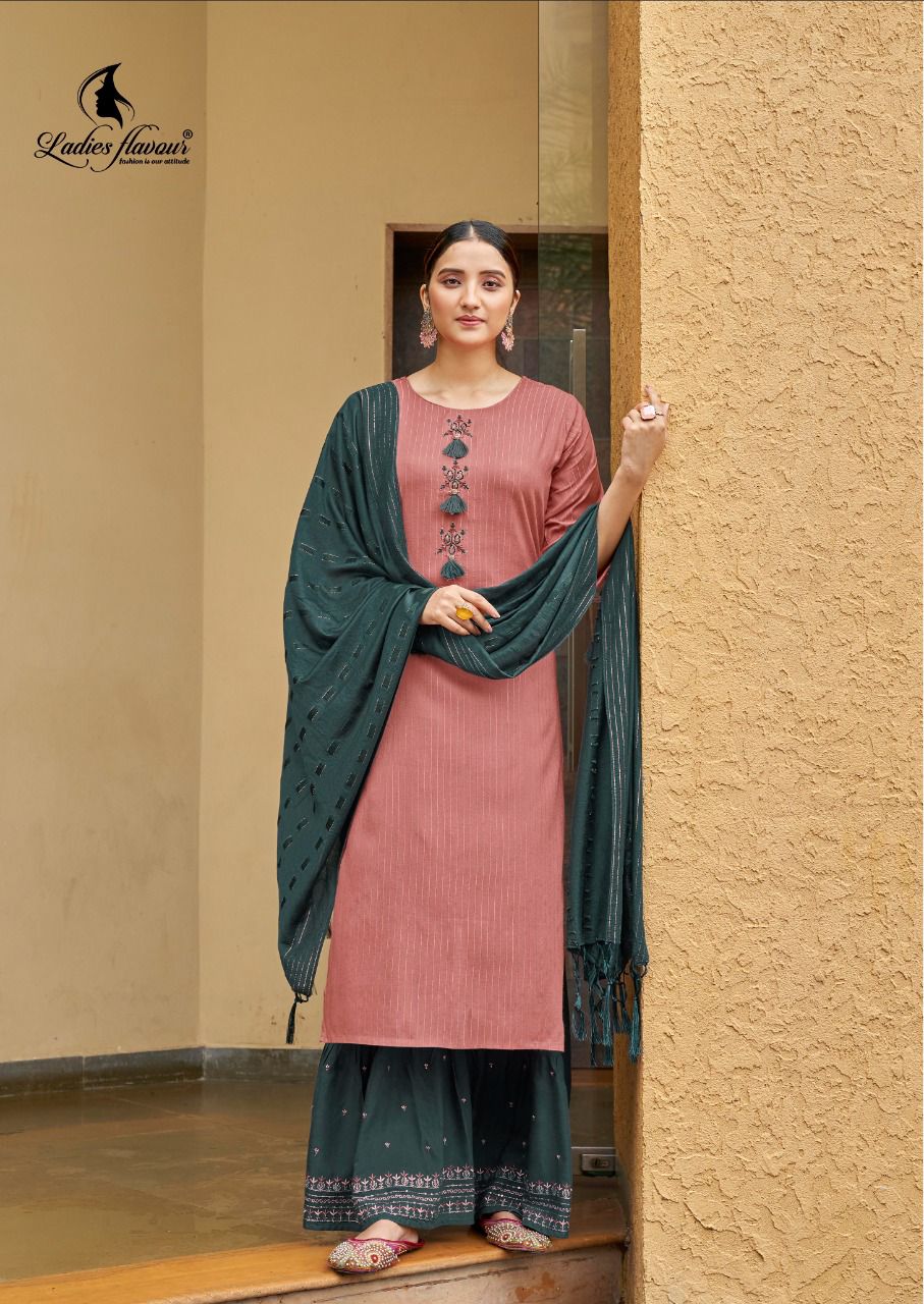 Ladies Flavour Ruhana 2 Festive Wear Rayon With Embroidery And Khatli Work Salwar Kameez Collection