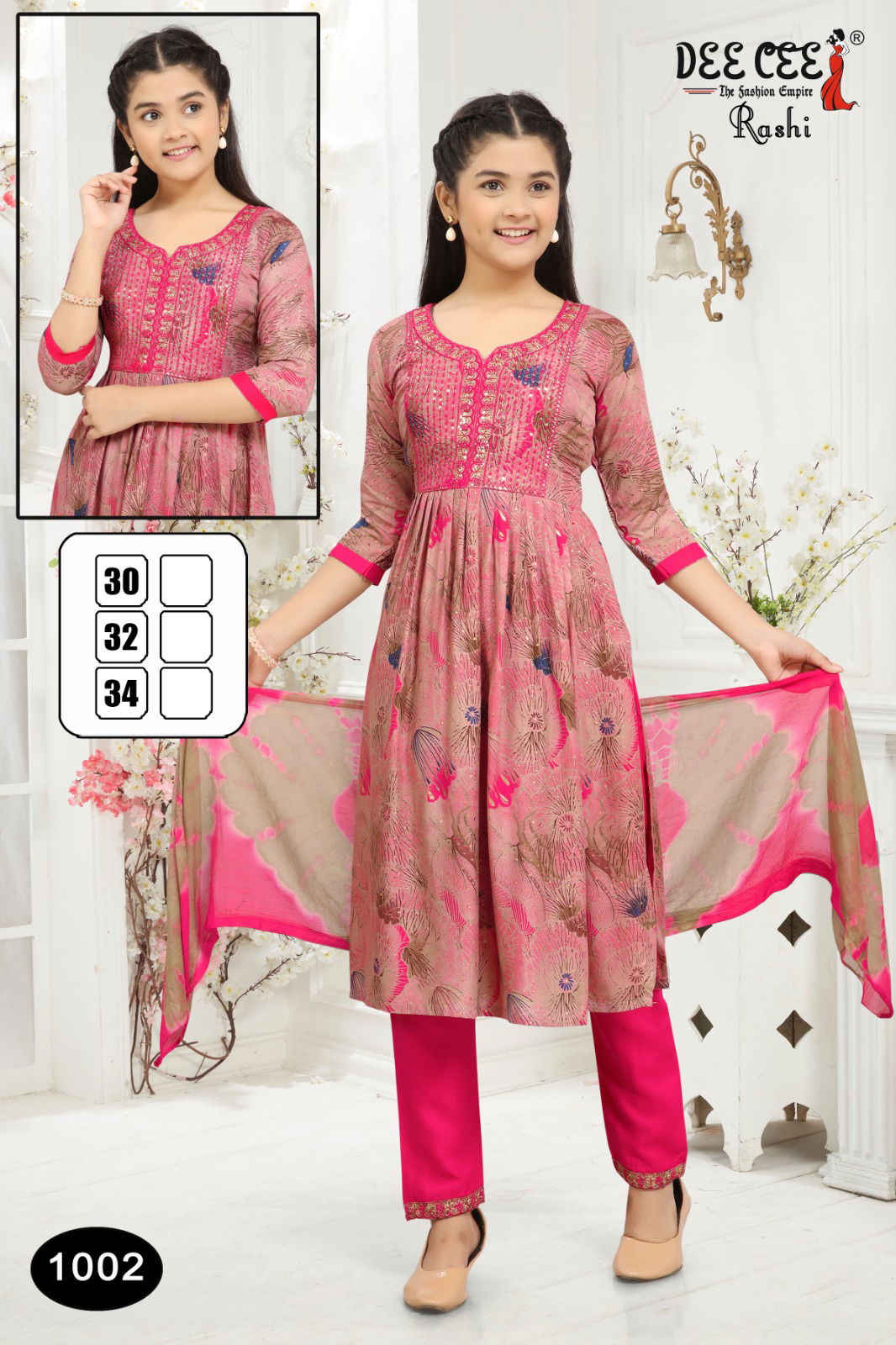 Rashi By Deecee Kids Girl Wear Kurti With Bottom Dupatta Suppliers In India