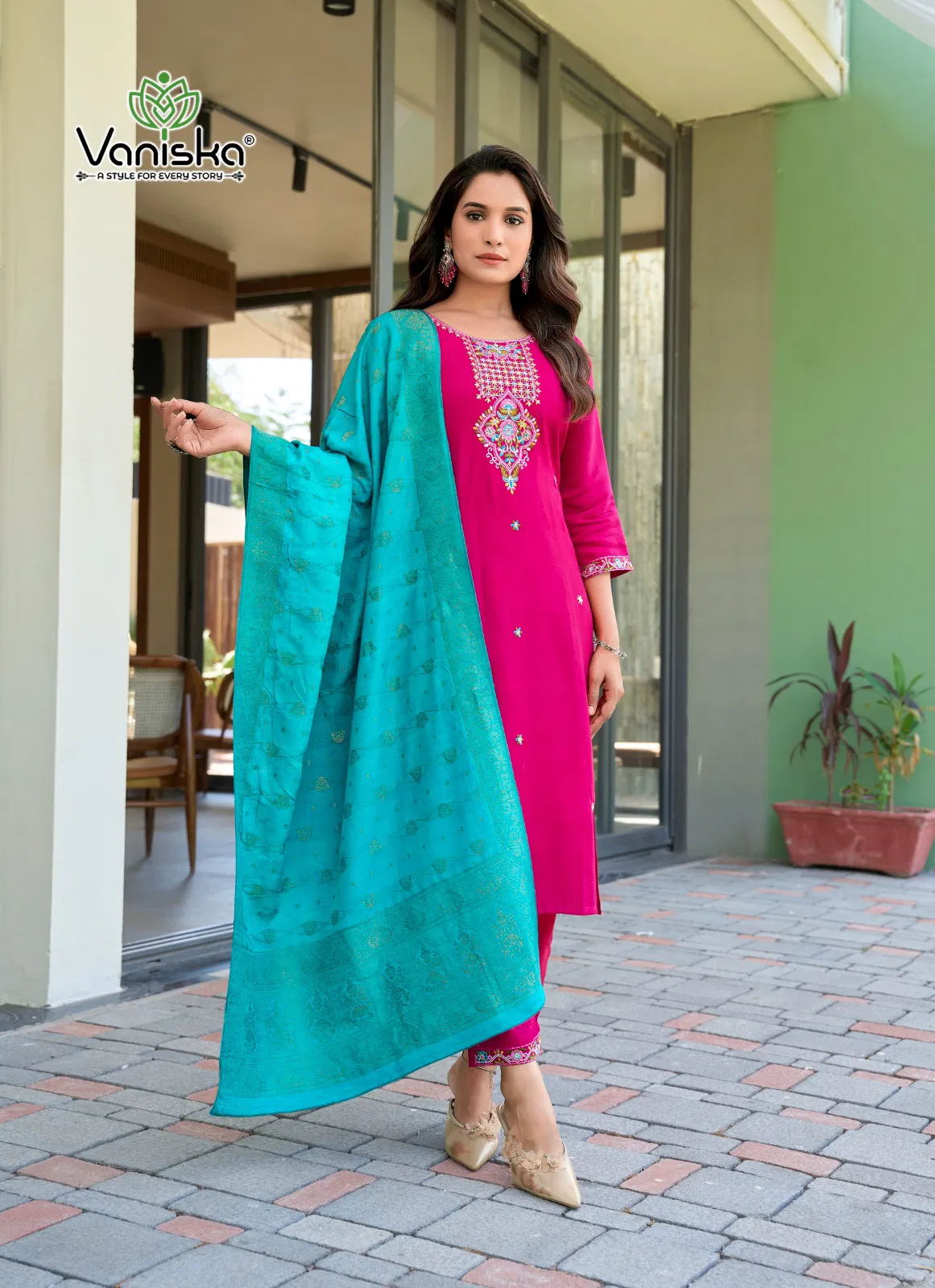 Fantasy Vol 1 By Vaniska Viscose Kurti With Bottom Dupatta Wholesale Online
