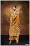 Nilofer 3696 By Ganga Cotton Satin Embroidery Salwar Suit Suppliers In India
