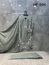 Hoor Tex 994 A To D Rayon Satin Embroidered Salwar Kameez