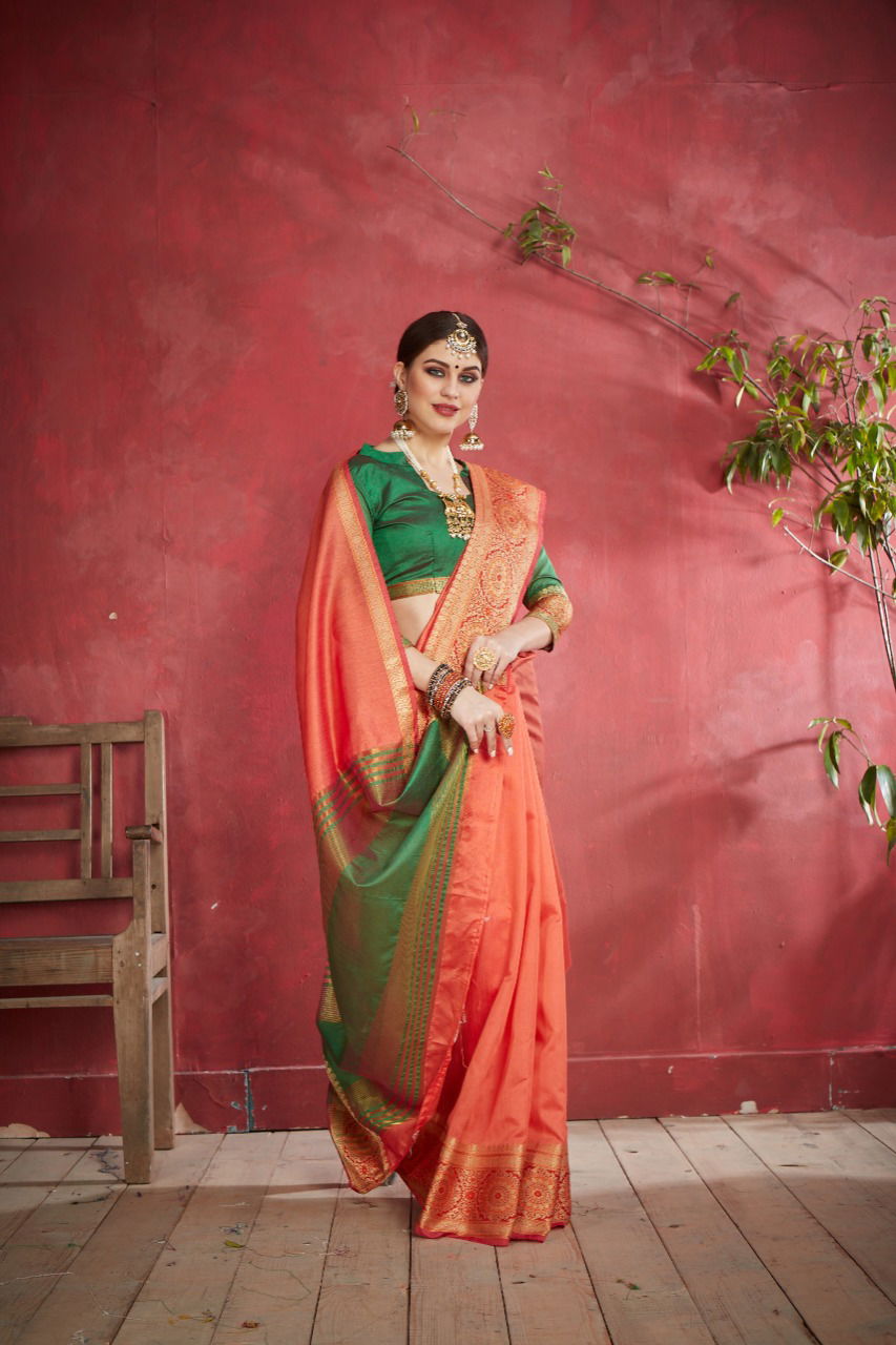 New Collection Of Party Wear Silk Saree