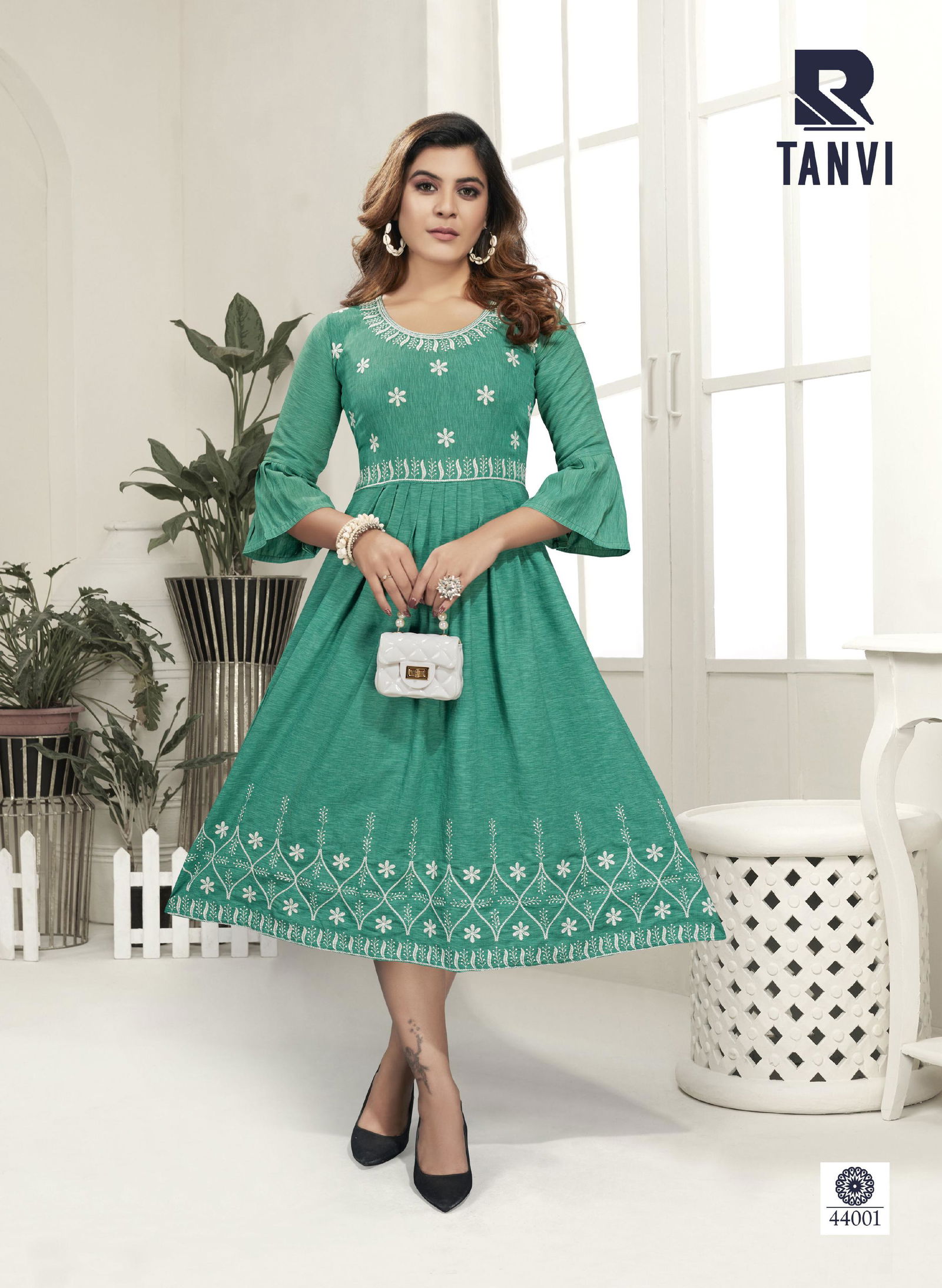 Raashi Tanvi Fancy Ethnic Wear Rayon Designer Anarkali Kurti Collection