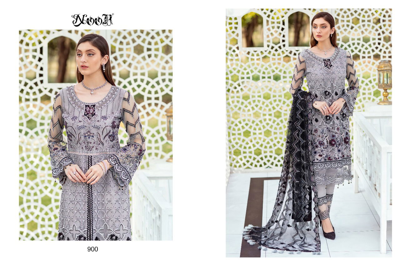 Noor Minhal Premium Georgette Festive Wear Pakistani Salwar Suits Collection