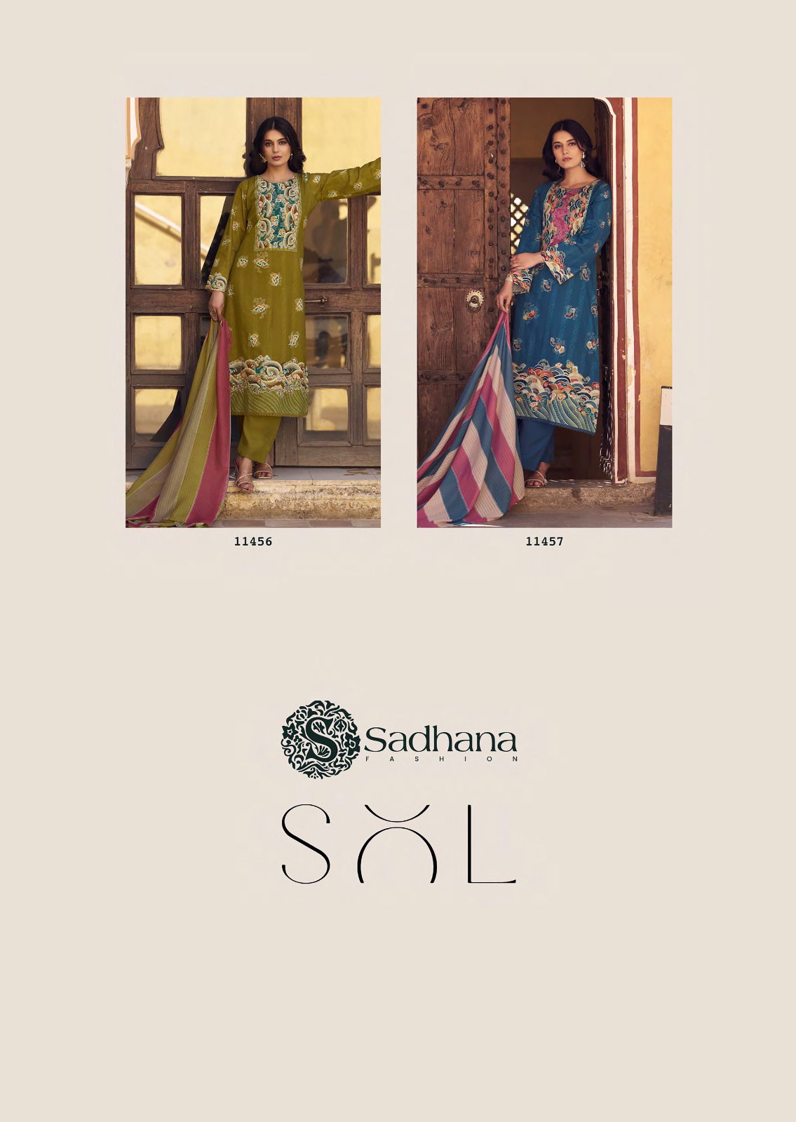 Sol By Sadhana Lawn Cotton Digital Printed Dress Material Exporters In India