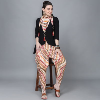 Kainat 8 Fancy New Party Wear Rayon Printed Kurti With Dhoti Collection