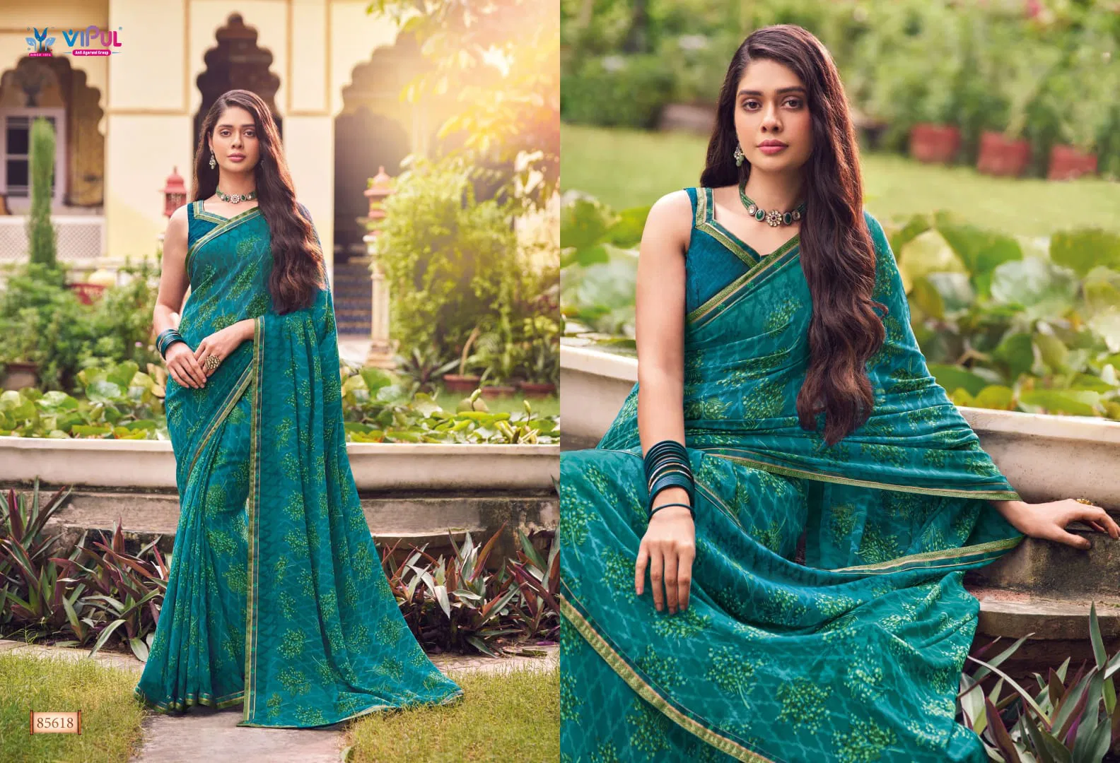 Tulsi Vol 9 By Vipul Georgette Daily Wear Sarees Wholesalers In Delhi
