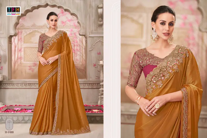 Silver Screen 21 Edition By Tfh Wholesale Party Wear Saree Suppliers In Mumbai
