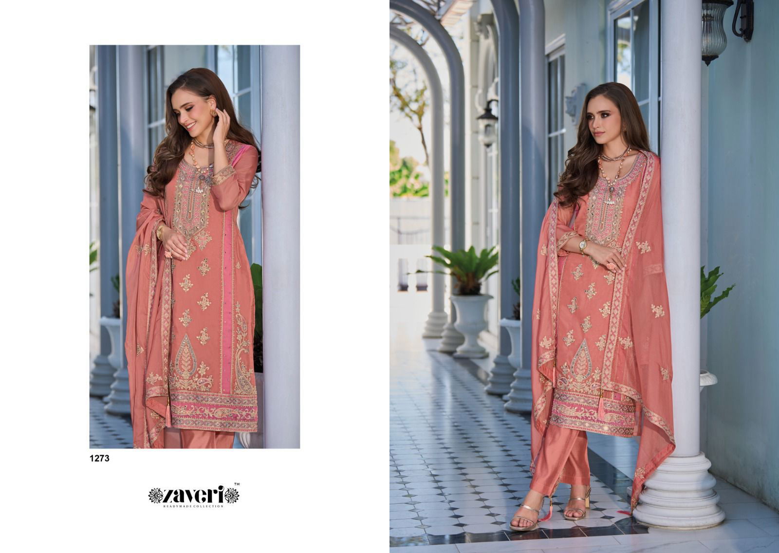 Aakriti By Zaveri 1273-1274 Wholesale Kurti With Bottom Dupatta in India
