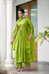 Gulzar By Ossm Viscos Roman Silk Kurti With Bottom Dupatta Exporters In India