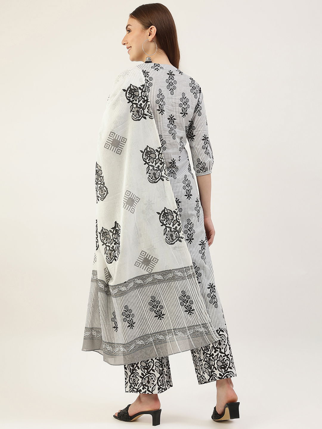 Fiorra SET0000 Designer Printed Kurti With Palazzo Dupatta Wholesale Market In Mumbai