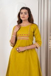 Naisha K 415 Dhabhu Cotton Casual Wear Aline Kurti And Bottom Wholesalers In Delhi