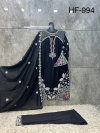 Hoor Tex 994 A To D Rayon Satin Embroidered Salwar Kameez