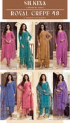 Silkina Royal Crepe 48 By Vinay Surat Designer Salwar Suits Wholesale Market