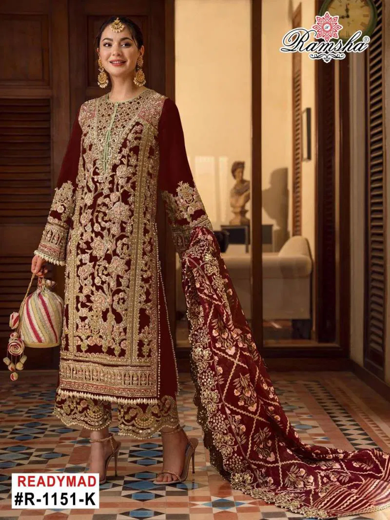 Ramsha R 1151 I To L Georgette Ready Made Suits Wholesale Suppliers In Mumbai