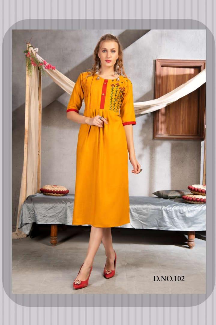 Ft Saheli Launch New Design Daily Wear Heavy Rayon Kurtis