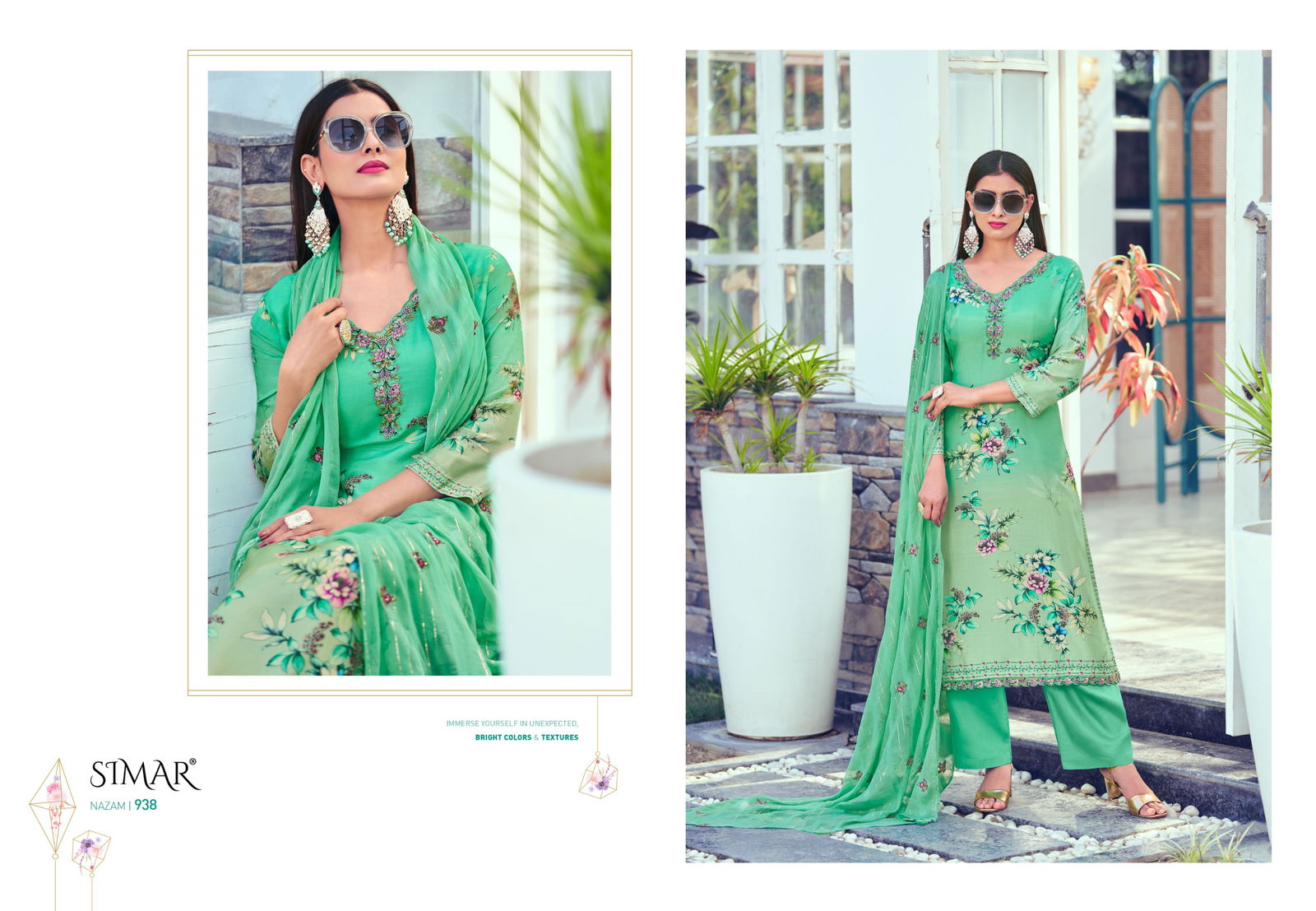 Nazam Vol 2 By Glossy Muslin Digital Printed Dress Material Orders In India