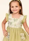 T 3437 A And B Linen Crochet Kids Girls Wear Collection Wholesale Market In Surat With Price
