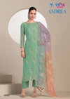 Andrea By Vipul Organza With Embroidery Salwar Suits Wholesale Shop In Surat
