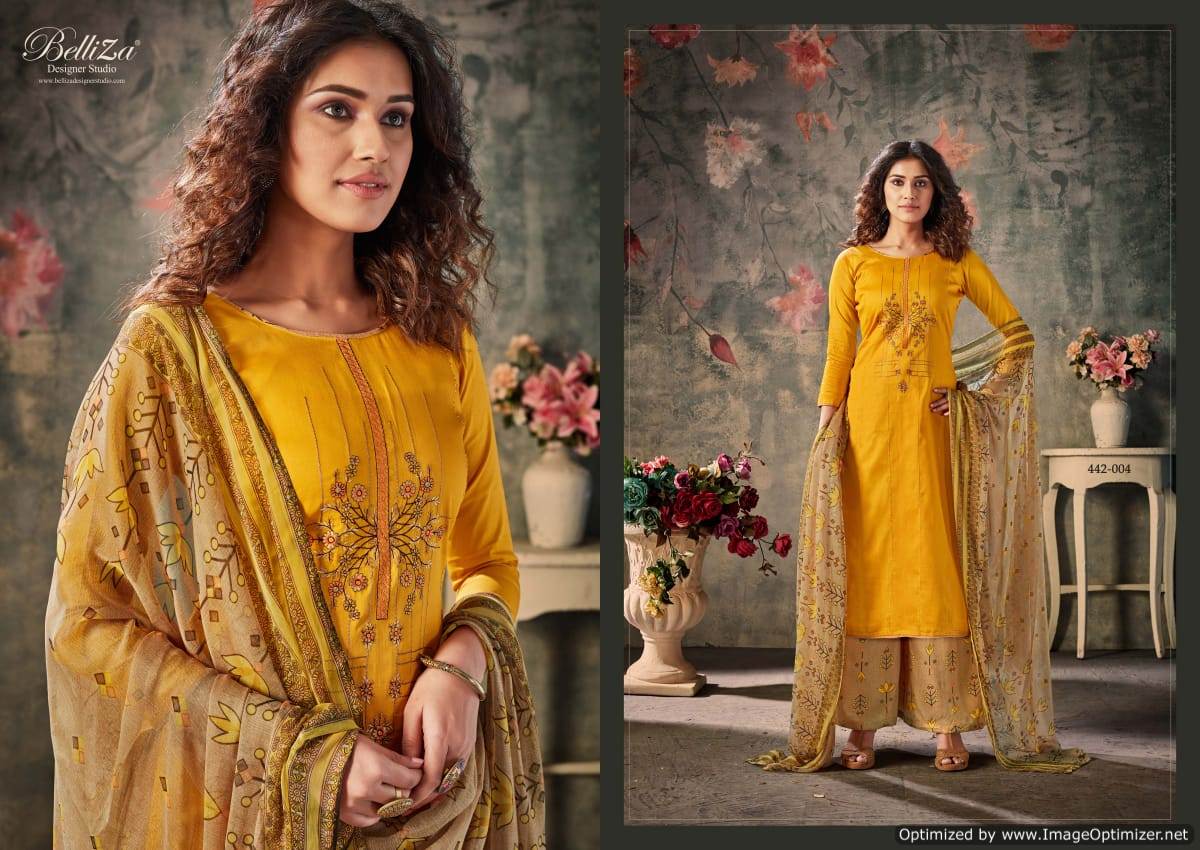 Belliza Nazar E Patiala 4 Latest Designer Pure Jam Cotton With Kashmiri Embroidery Work Nazneen Dupatta 