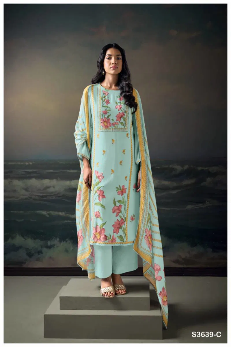 Kaisha By Ganga Bemberg Silk Printed Salwar Suit Best Wholesale Shop In Surat
