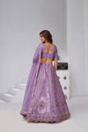 Purple Colour Banarsi Silk Lahenga With Blouse And Dupatta Bulk Orders In India Kf 2151