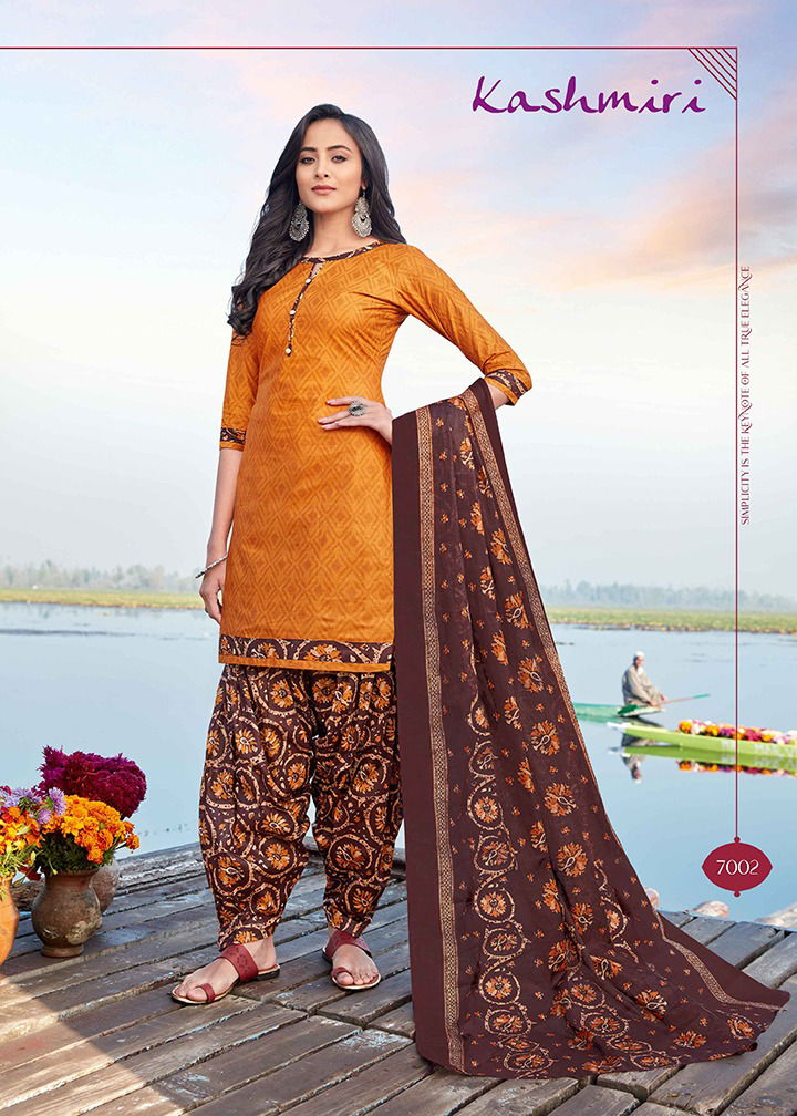 Ganesha Kashmiri 7 Fancy Regular Wear Printed Cotton Salwar Suit Collection
