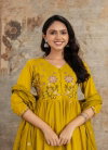Naisha K 334 Mulmul Cotton Embroidered Kurti With Pant Dupatta Online Wholesale