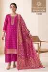 Shukoon By Vinay Kuleesh Russian Silk Jacquard Salwar Kameez 