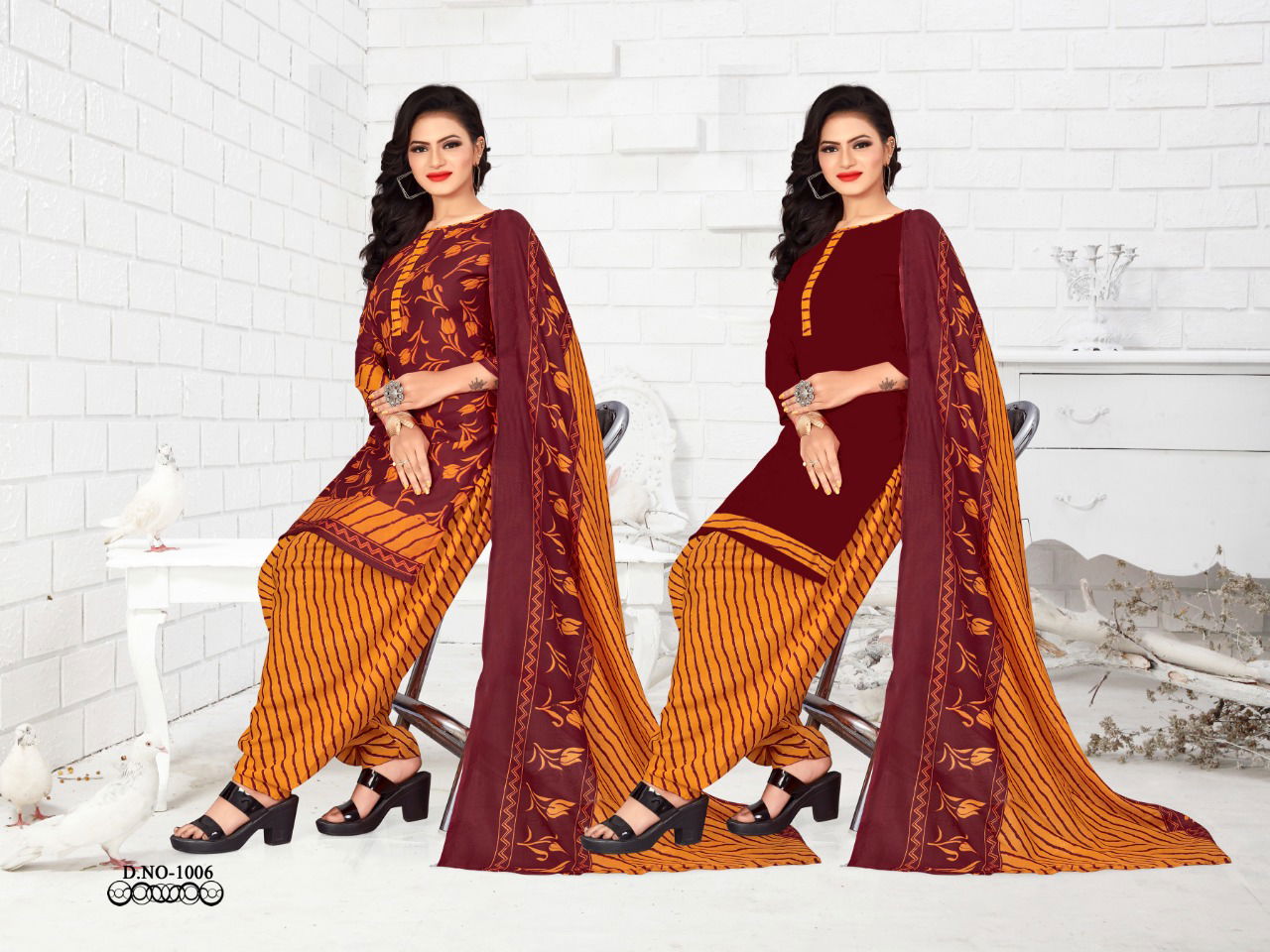 Meenaksi 2 Top Latest Fancy Designer Regular Casual Wear Printed Cotton Collection
