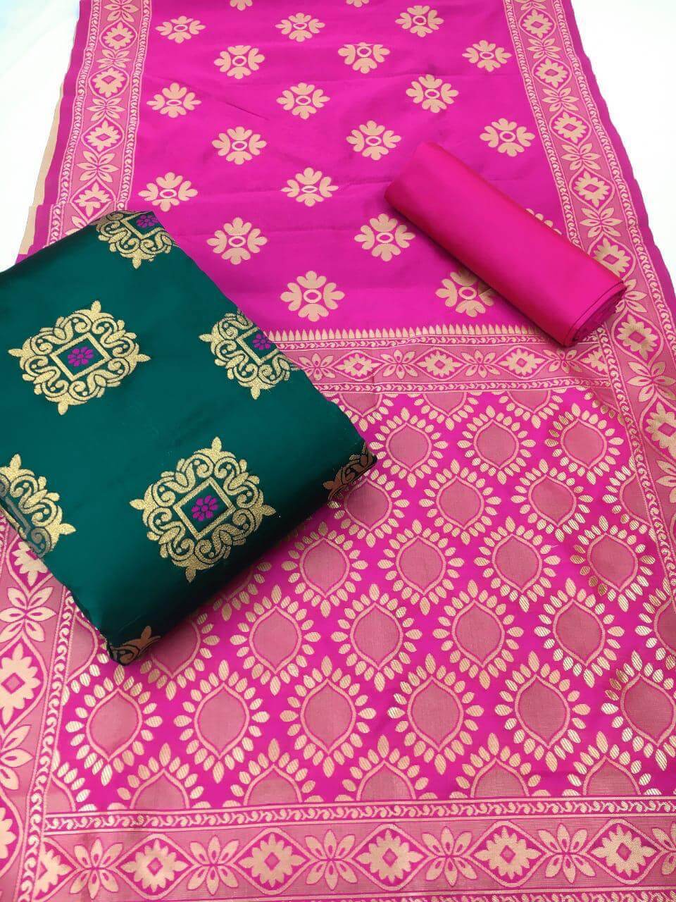 Banarasi Silk Dress 35 Fancy Casual Wear Banarasi Dress Collection
