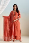 Naisha K 401 Cotton Casual Wear Kurti With Pant Dupatta Best Wholesale Shop In Surat