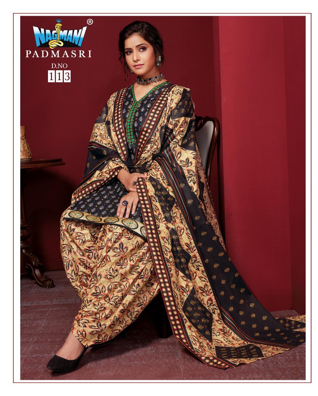 Nagmani Padmashri 11 Latest fancy Regular Casual Wear Printed Cotton Salwar Suit Collection