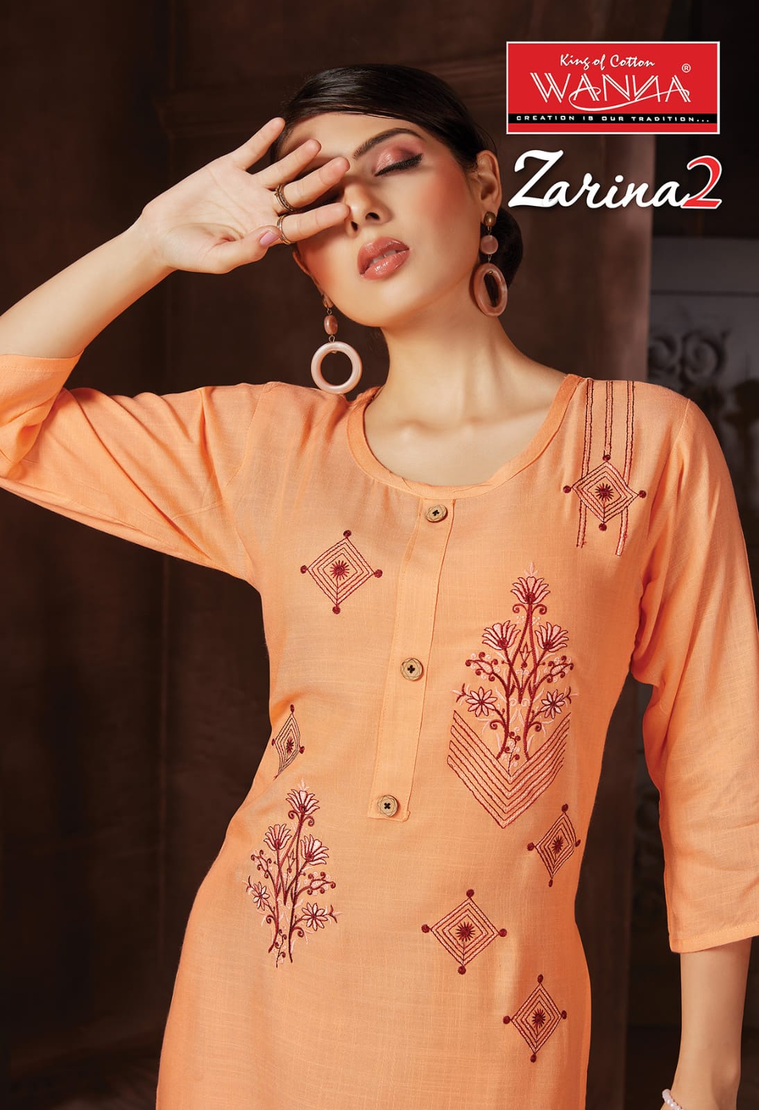 Wanna Zarina 2 Fancy Ethnic Wear Embroidery Latest Kurtis Collection
