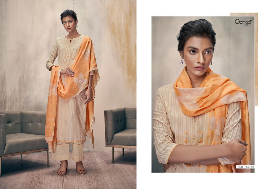 GANGA ZELLA Latest fancy Designer Heavy Casual Wear Finest Cotton With Embroidery Work Collection