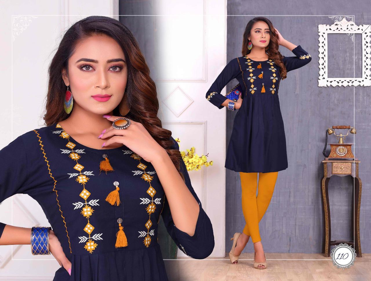 Fiza Vol 3 Latest Designer Party Wear Royal Heavy Rayon Kurtis Collection