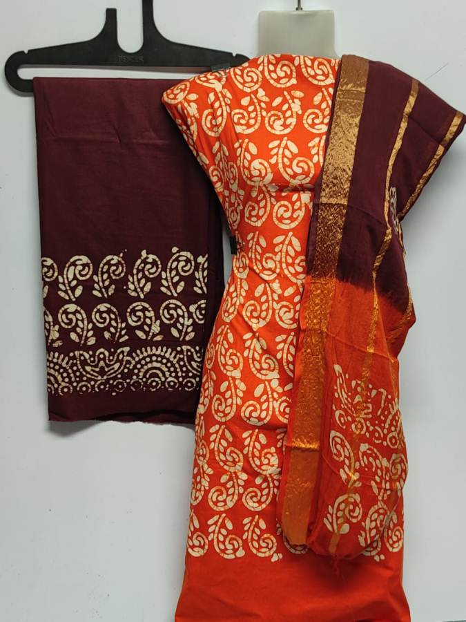 Latest Pure Cotton Bandhani Print Dress Material Collection 