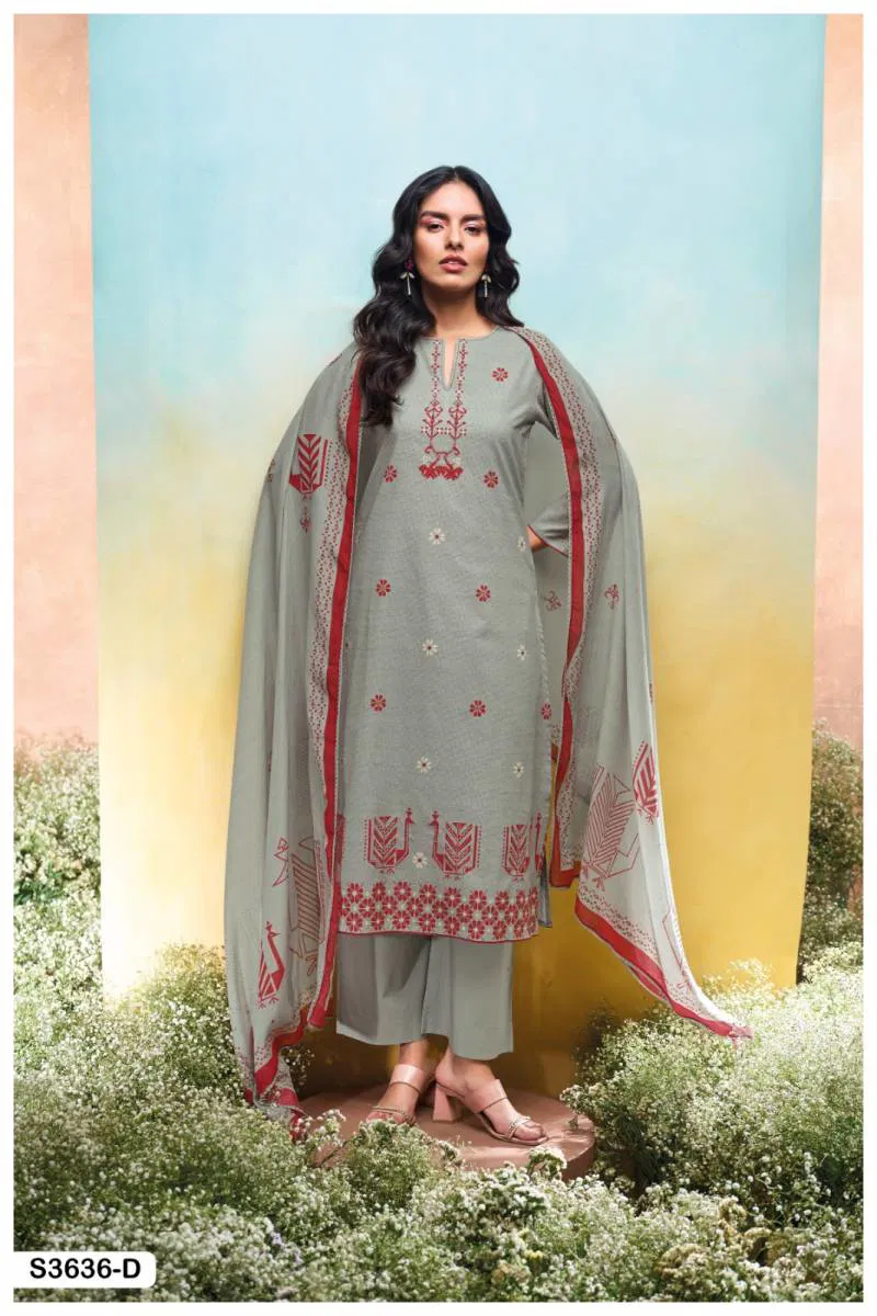 Nadesha By Ganga Cotton Printed Embroidered Salwar Kameez Bulk Orders In India