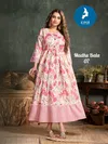 Madhu bala By Kaya Capsul Print With Foil Anarkali Gown Wholesale Market