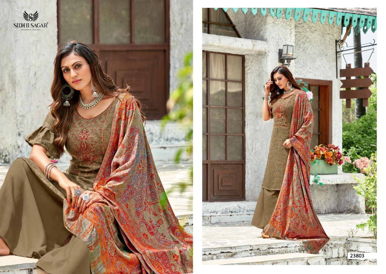 Siddhi Sagar Zainab Winter Wear Latest Designer Fancy Pashmina Collection
