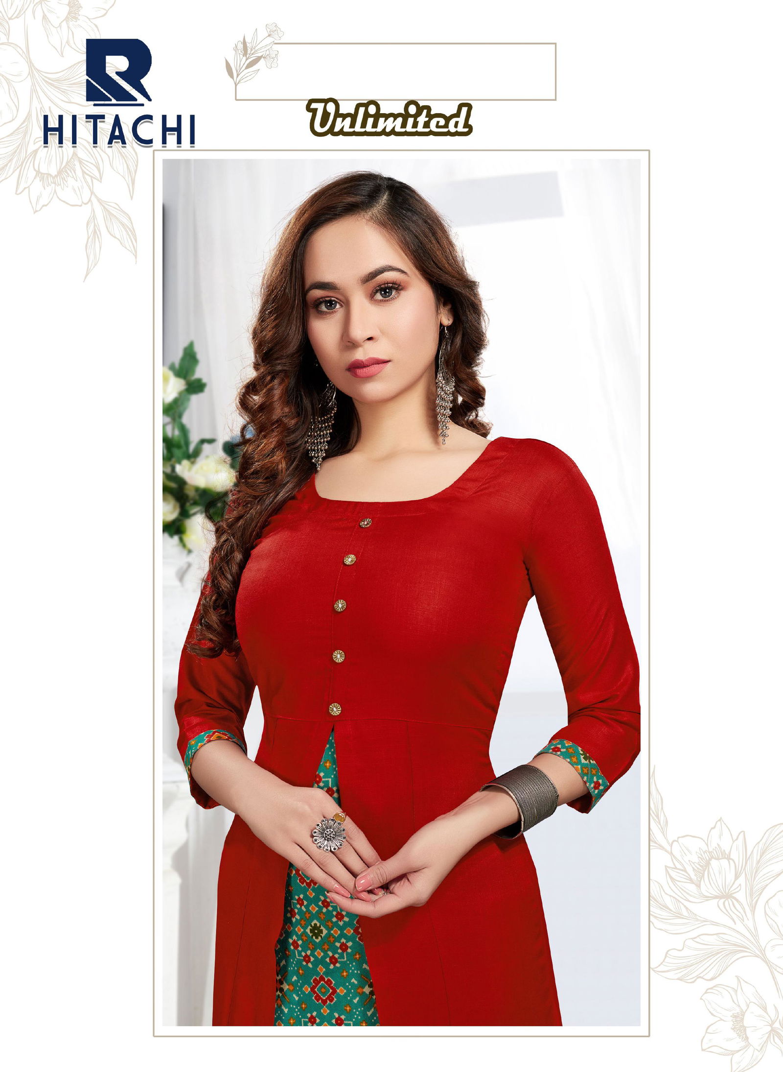 Raashi Hitachi Regular Wear Rayon Printed Anarkali Kurti Collection