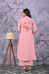 Naisha K 120 Khadi Cotton With Embroidered Work Co Ord Set Wholesale Online