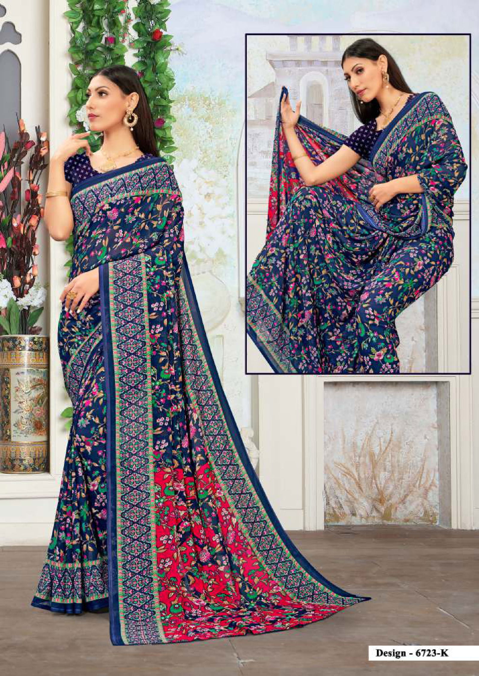Pankhuri Plus 25 Latest fancy Heavy Rennial Regular Wear Printed Saree Collection
