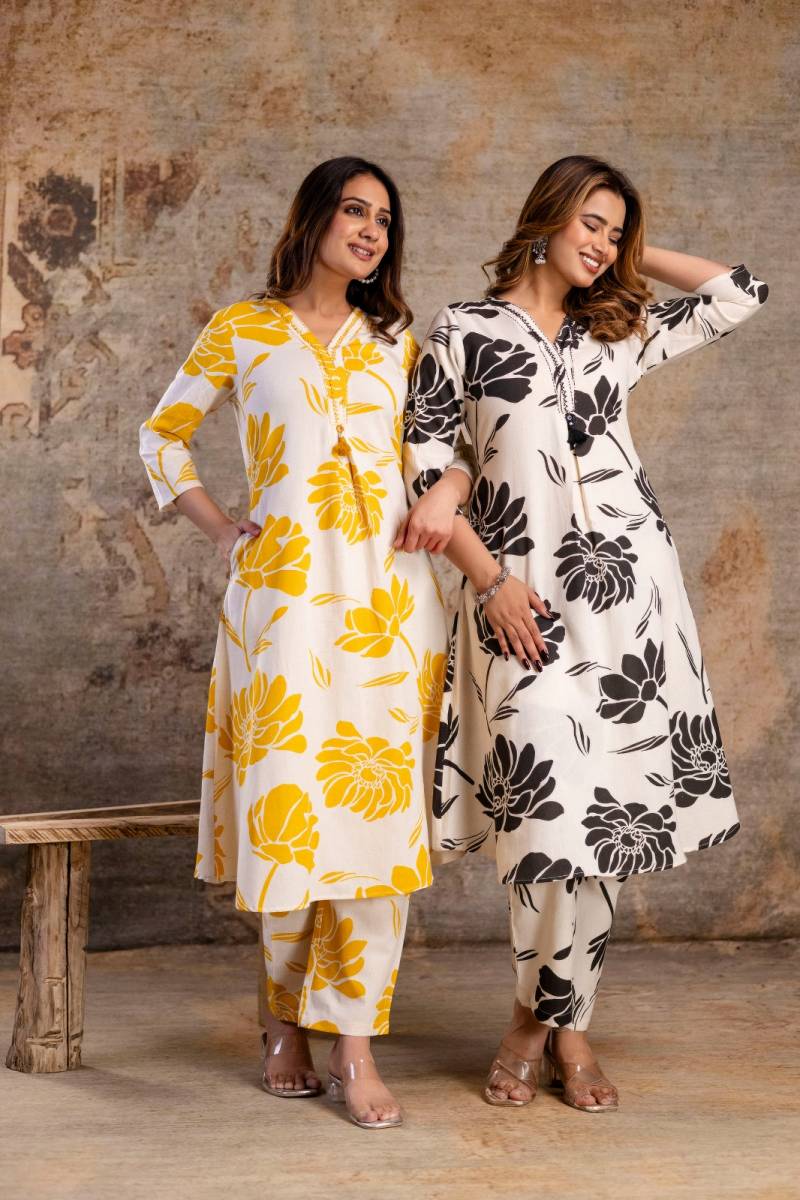 Tanyaa P 160 Cotton Printed Kurti With Bottom Suppliers In India